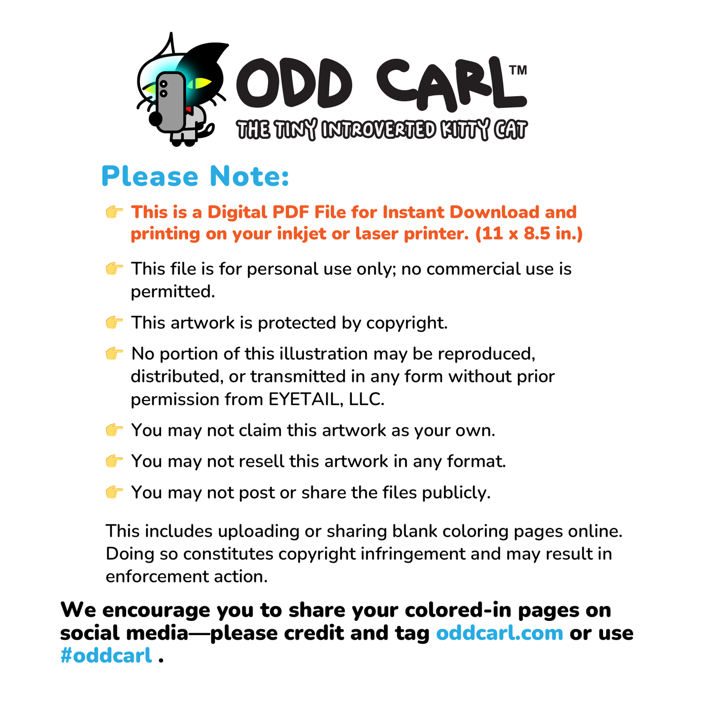 Digital Download • 🧟♂️ Zombie Apocalypse Coloring Page 🧟♀️ • ODD CARL