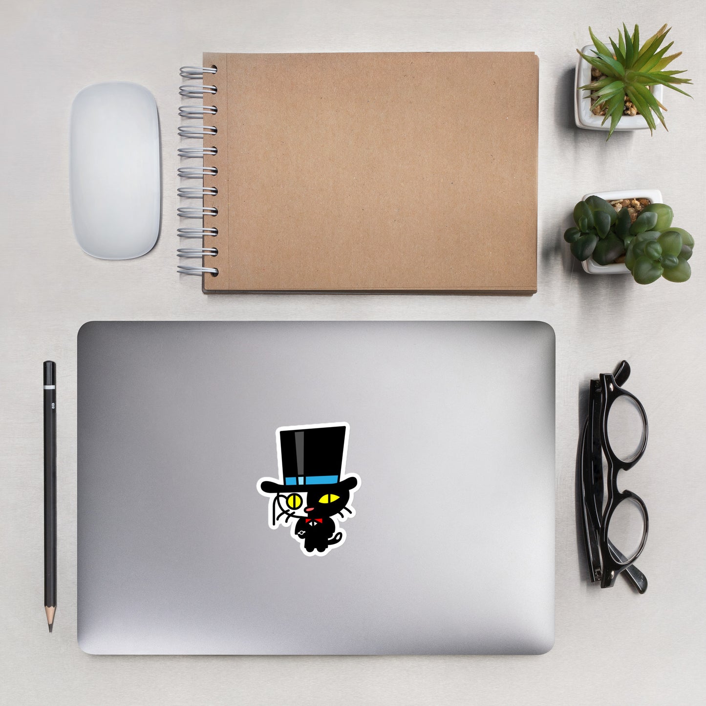 Top Hat Cat -  Odd Carl Vinyl Sticker
