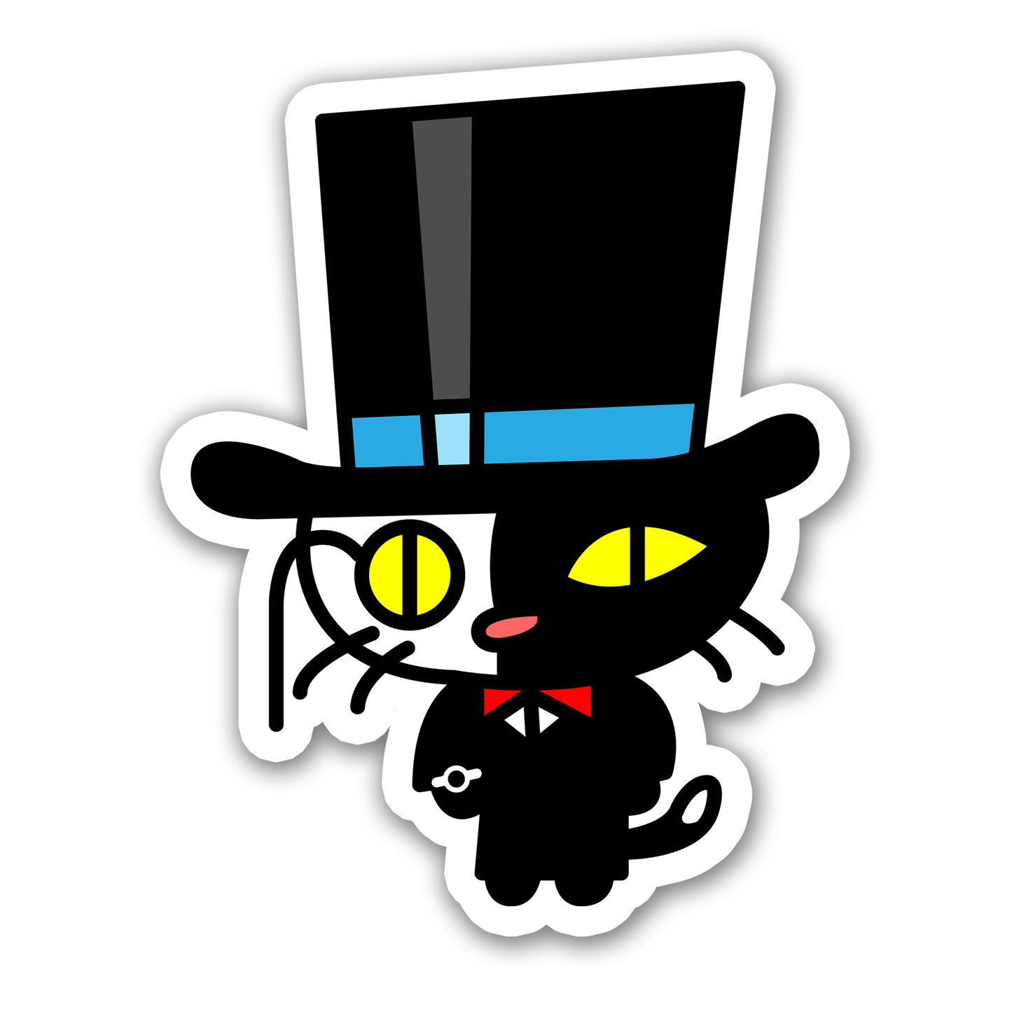 Top Hat Cat -  Odd Carl Vinyl Sticker