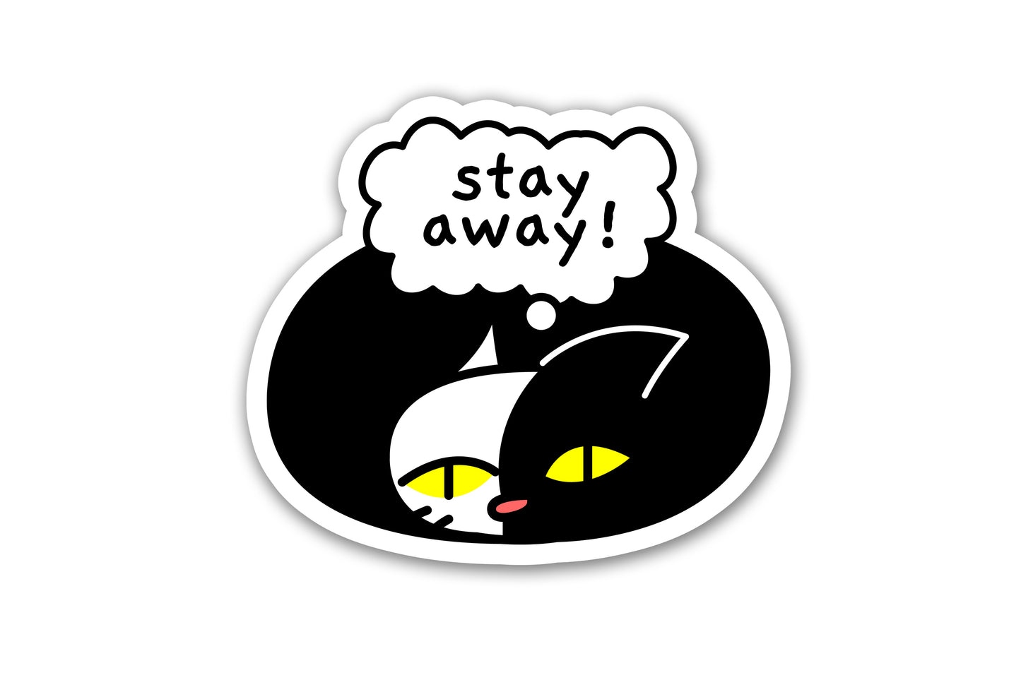 "Stay Away!" -  Odd Carl Vinyl Sticker