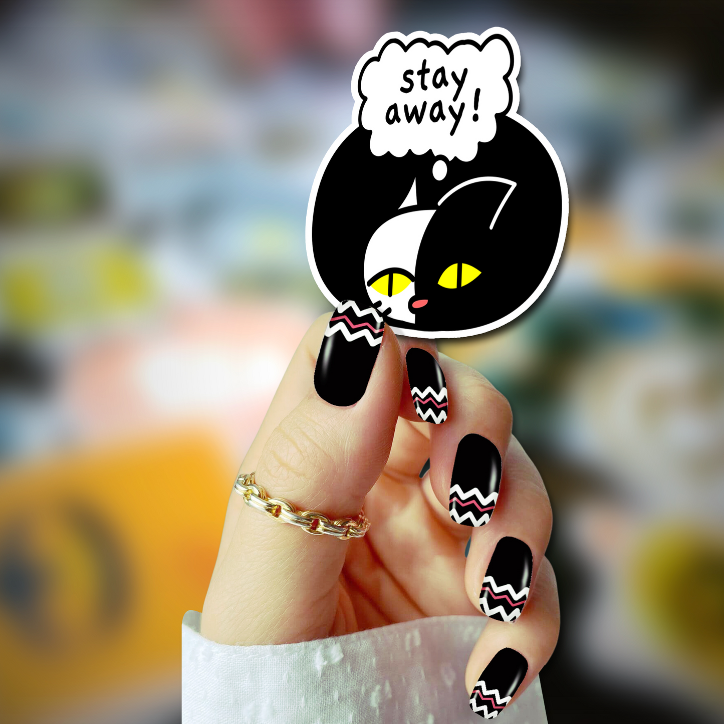 "Stay Away!" -  Odd Carl Vinyl Sticker