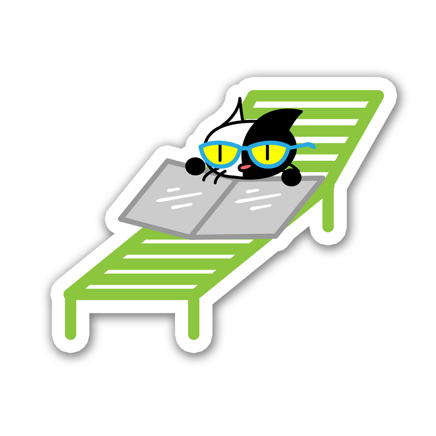 Kitty in the Sun -  Odd Carl Vinyl Sticker